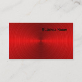 Cartão De Visita Aço vermelho