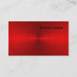 Cartão De Visita Aço vermelho