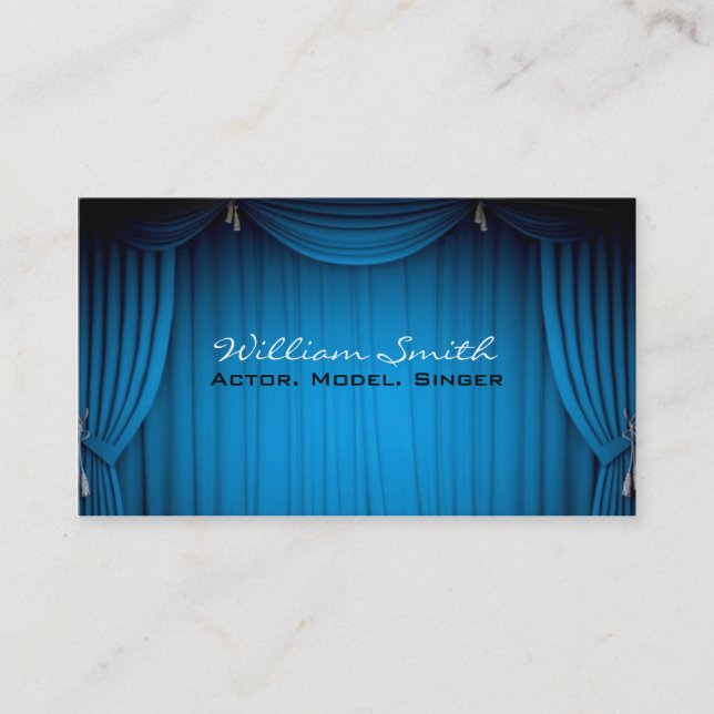 Cartão De Visita Actor / model / singer (Frente)