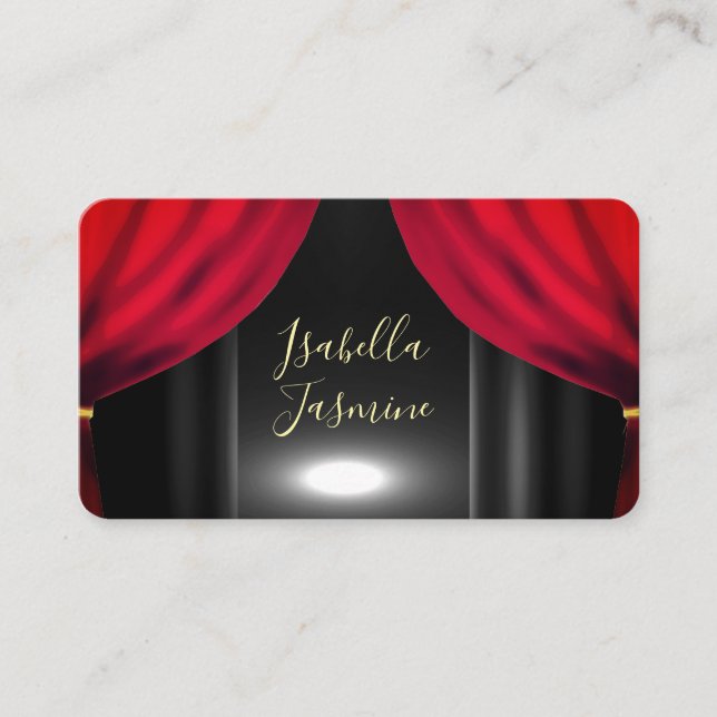 Cartão De Visita Actress actor influencer psychic  business card (Frente)
