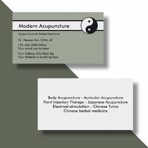 Cartão De Visita Acupunctura chinesa