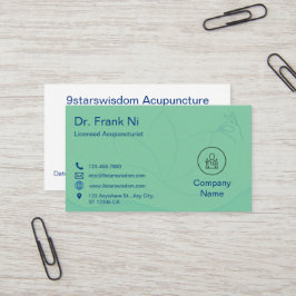 Cartão De Visita Acupuncture Business Card  TCM Business card