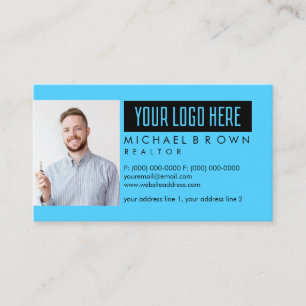Cartão De Visita Adicionar foto e logotipo personalizado