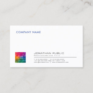 Cartão De Visita Adicionar logotipo Crie seu próprio Modelo corpor