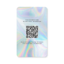 Adicionar logotipo de empresa e código QR DIY Holo