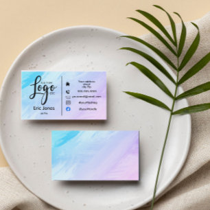Cartão De Visita adicionar logotipo LOGOTIPO DE NEGÓCIOS Personaliz