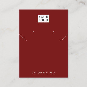 Cartão De Visita Adicionar logotipo Monitor de colar preto no joelh