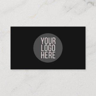 Cartão De Visita Adicionar seu círculo de logotipo personalizado pr