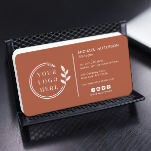 Cartão De Visita Adicionar seu logotipo Mídia social Código QR Corp