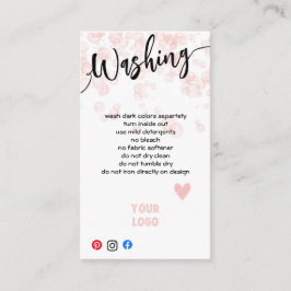 CARTÃO DE VISITA ADICIONAR SUAS PLACAS DE LAVAR LOGOTIPO