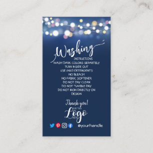 CARTÃO DE VISITA ADICIONE AS SUAS PLACAS DE CUIDADO COM AS INSTRUÇÕ