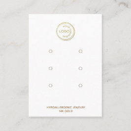 Cartão De Visita Adicione o seu logotipo Vídeo 3 pares branco