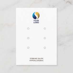 Cartão De Visita Adicione seu logotipo 3 pares branco