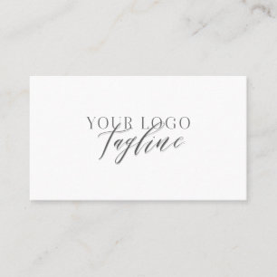 Cartão De Visita Adicione seu logotipo moderno, elegante e mínimo