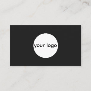 Cartão De Visita Adicione seu logotipo personalizado círculo profis