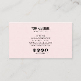 Cartão De Visita Adicione seu logotipo personalizado círculo profis