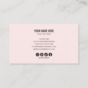 Cartão De Visita Adicione seu logotipo personalizado círculo profis