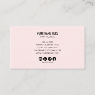 Cartão De Visita Adicione seu logotipo personalizado círculo profis