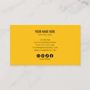 Cartão De Visita Adicione seu logotipo personalizado círculo profis