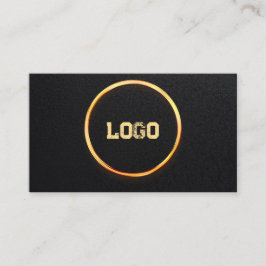 Cartão De Visita Adicione seu logotipo personalizado círculo profis