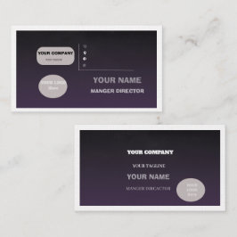 Cartão De Visita Adicione seu logotipo personalizado círculo profis