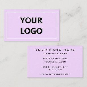 Cartão De Visita Adicione seu logotipo personalizado - Elegante pro