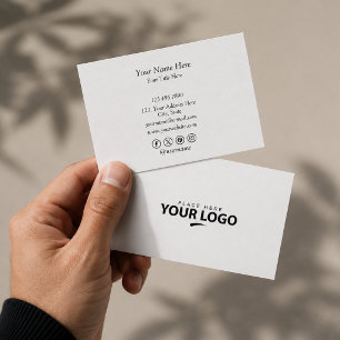 Cartão De Visita Adicione Seu Logotipo Personalizado Executivo Si