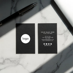 Cartão De Visita Adicione seu logotipo personalizado profissional p