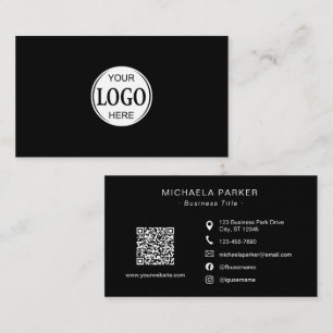 Cartão De Visita Adicione Seu Logotipo Profissional Minimalista Pre