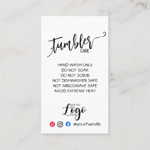 Cartão De Visita ADICIONE seu negócio de vinil de carinho de LOGO s