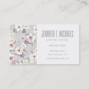 Cartão De Visita Adicione seu teste padrão cor-de-rosa   macio