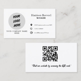 Cartão De Visita Adicione seus próprios ícones personalizados logo 