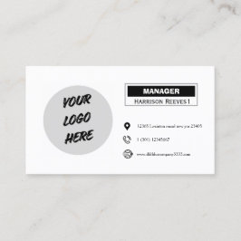 Cartão De Visita adicione seus próprios ícones personalizados logo 