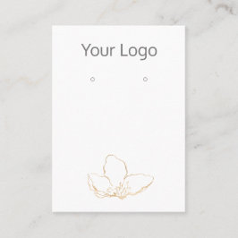 Cartão De Visita Adicione sua placa de exibição Dourada de gravação