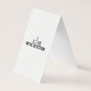 Cartão De Visita Adoro detecção de Metal