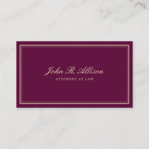 Cartão De Visita Advogado(a) em Borgonha