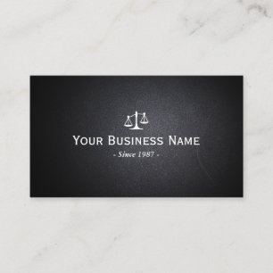 Cartão De Visita Advogado Advogado-Advogado Dark Leather Profession