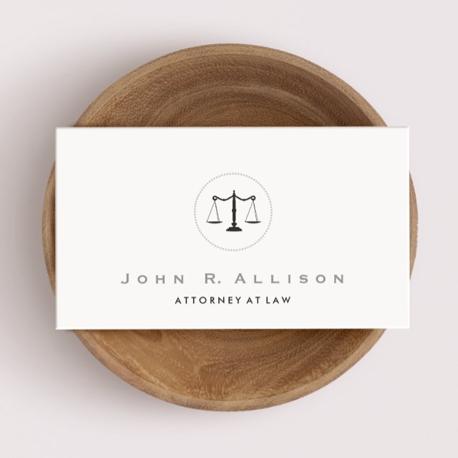 Cartão De Visita Advogado-Advogado Simples e Elegante Escala de Jus (Criador carregado)