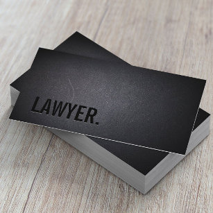 Cartão De Visita Advogado Attorney Minimalista Negrito Profissional