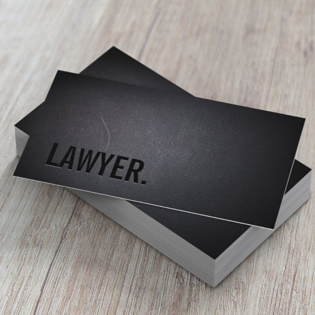 Cartão De Visita Advogado Attorney Minimalista Negrito Profissional (Criador carregado)
