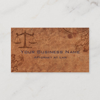 Cartão De Visita Advogado de Couro Embossed