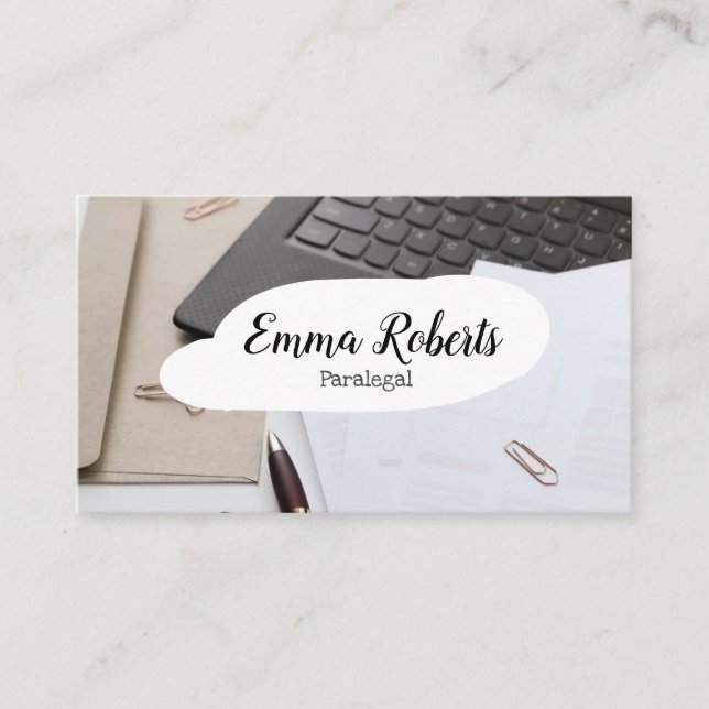 Cartão De Visita Advogado de Direito Cor-de-Rosa (Frente)