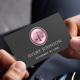 Cartão De Visita Advogado De Direito Elegante De Escala Dourada Mín
