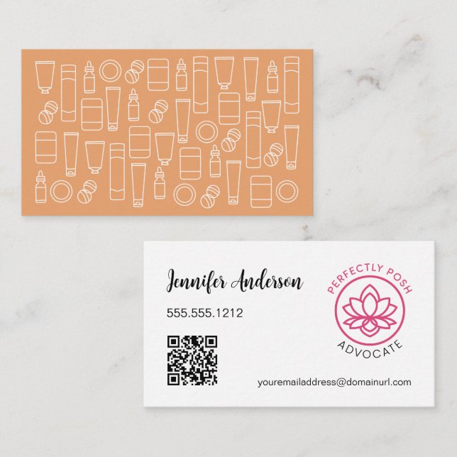 Cartão De Visita Advogado de POSH perfeito (Frente/Verso)