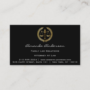 Cartão De Visita Advogado Dourado de Lei VIP Personalizado