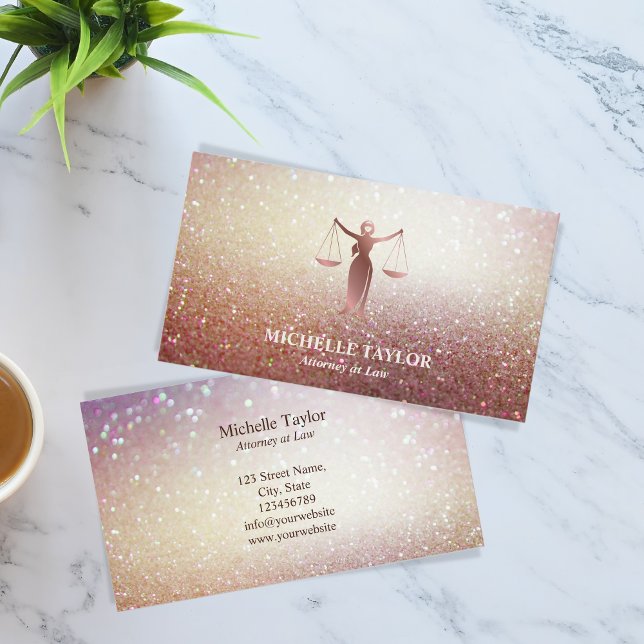 Cartão De Visita Advogado Dourado do Ministério Público do Luxo Mod (Criador carregado)