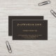 Cartão De Visita Advogado Executivo Profissional Elegante Dark Brow (Frente/Verso In Situ)