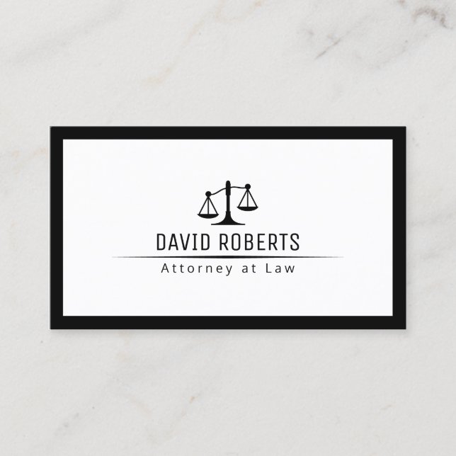 Cartão De Visita Advogado-Geral de Direito (Frente)