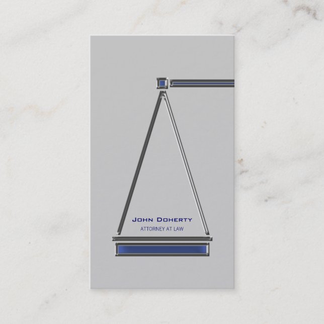 Cartão De Visita ADVOGADO na LEI - moderna (Frente)