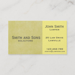 Cartão De Visita advogado na moda profissional com duas cores